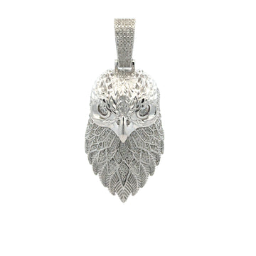 MACAW 2.23 CTW 925 CZ MOISSANITE RHODIUM ICED OUT PENDANT I 997441