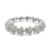 MARIEL 6.46 CTW 14MM CZ RHODIUM MOISSANTE ICED OUT BRACELET | 997511