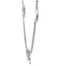 VALORA 3MM RHODIUM MOISSANITE ICED OUT CHAIN  |  997581