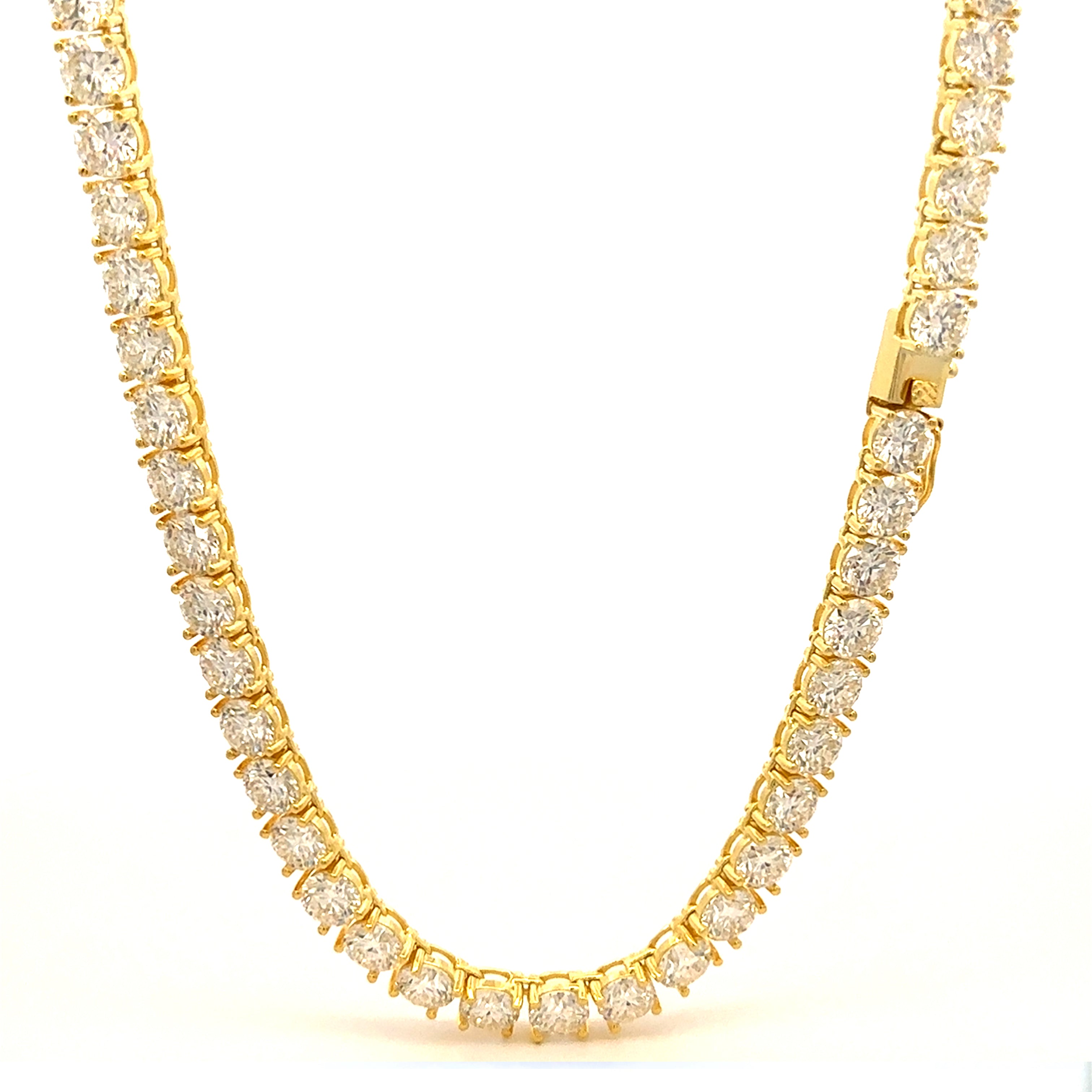 MIRA 6MM GOLD MOISSANITE ICED OUT CHAIN  |  997602