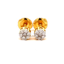 BRINOR 0.2 CTW 925 GOLD MOISSANITE ICED OUT EARRING | 997632