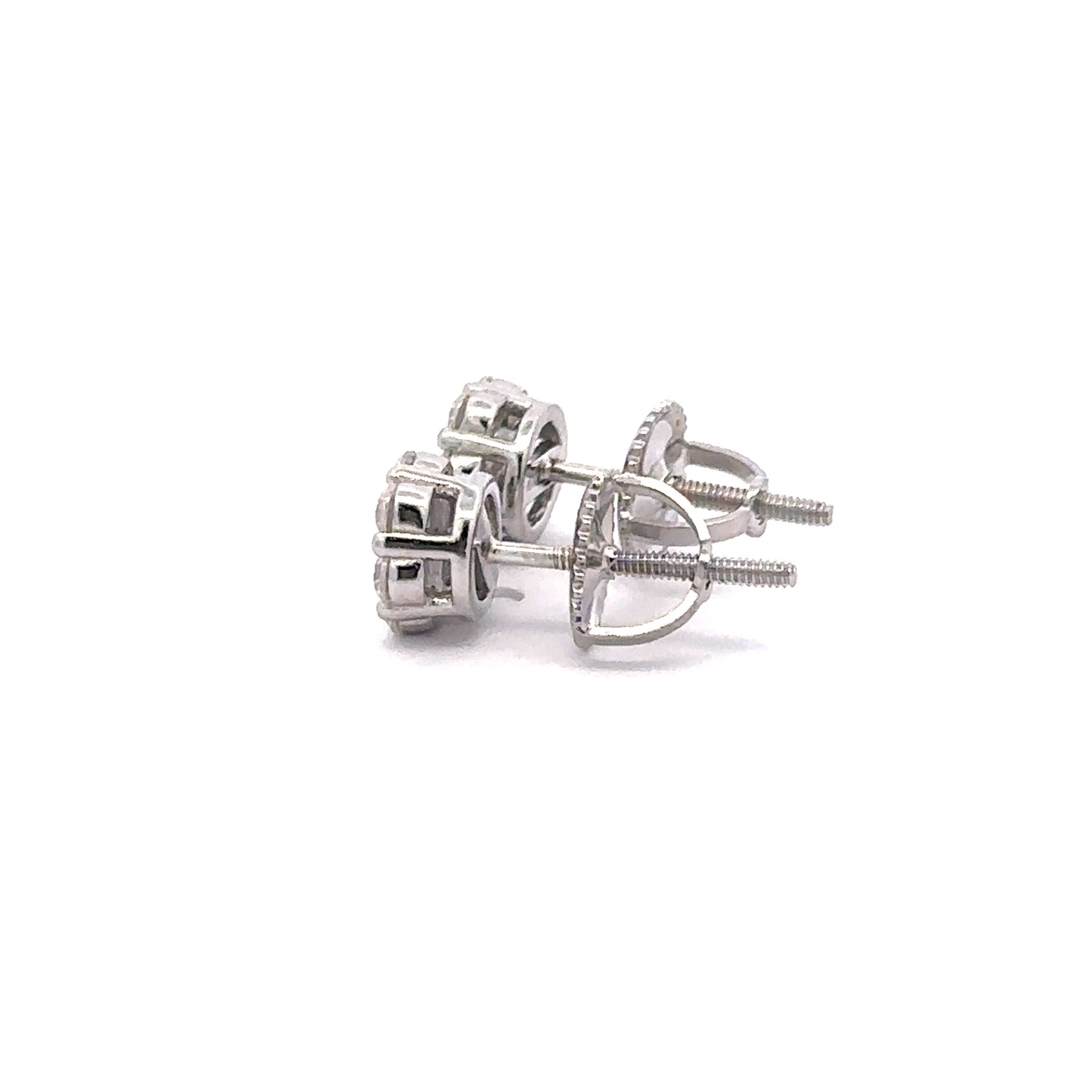 RYLITH 0.45 CTW 925 RHODIUM MOISSANITE ICED OUT EARRING | 997641