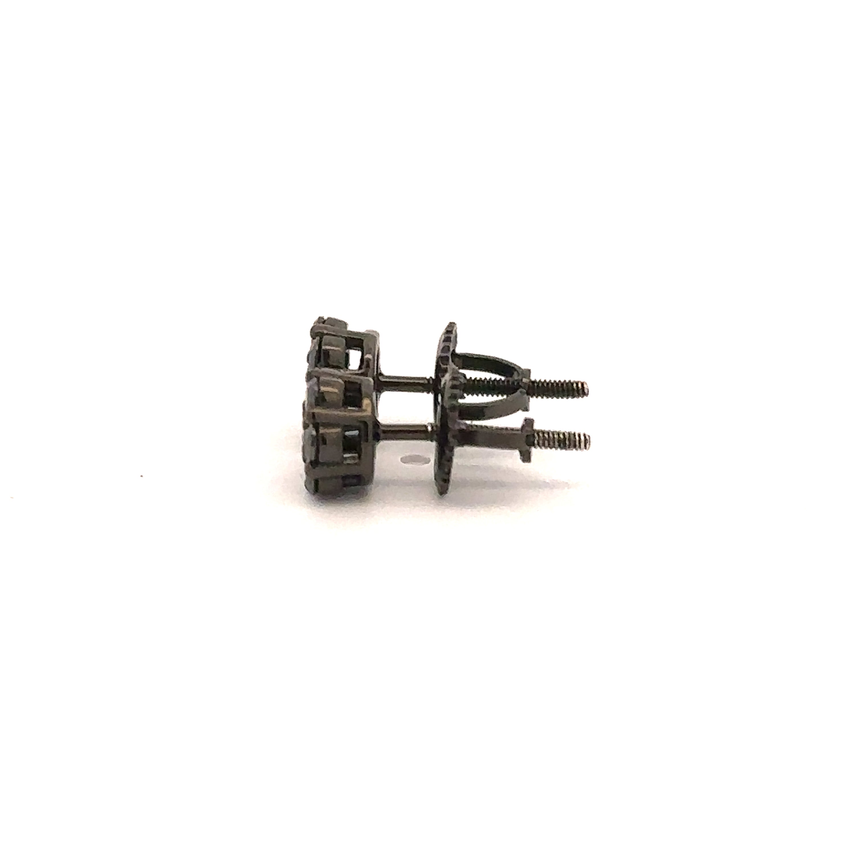 RYLITH 0.45 CTW 925 BLACK MOISSANITE ICED OUT EARRING | 997643