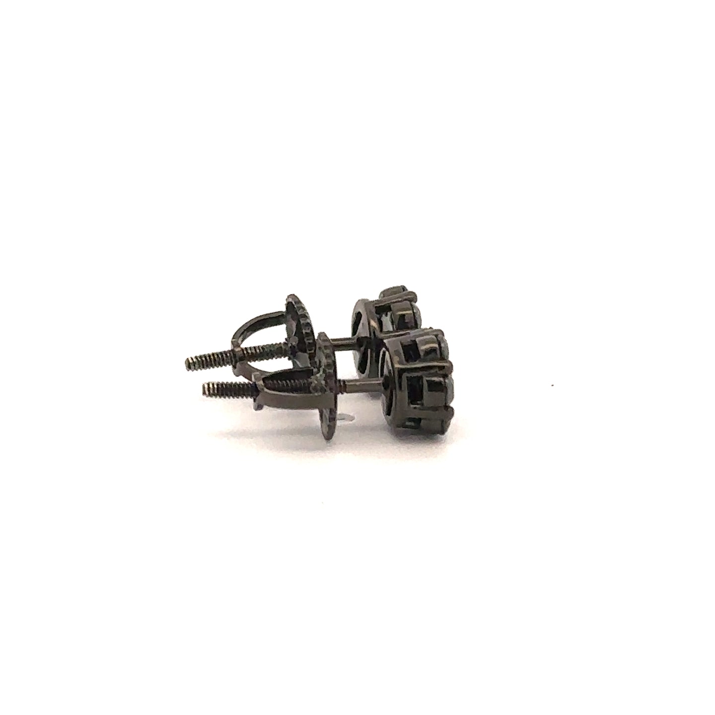 RYLITH 0.45 CTW 925 BLACK MOISSANITE ICED OUT EARRING | 997643