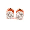 RYLITH 0.46 CTW 925 ROSE GOLD MOISSANITE ICED OUT EARRING | 997645