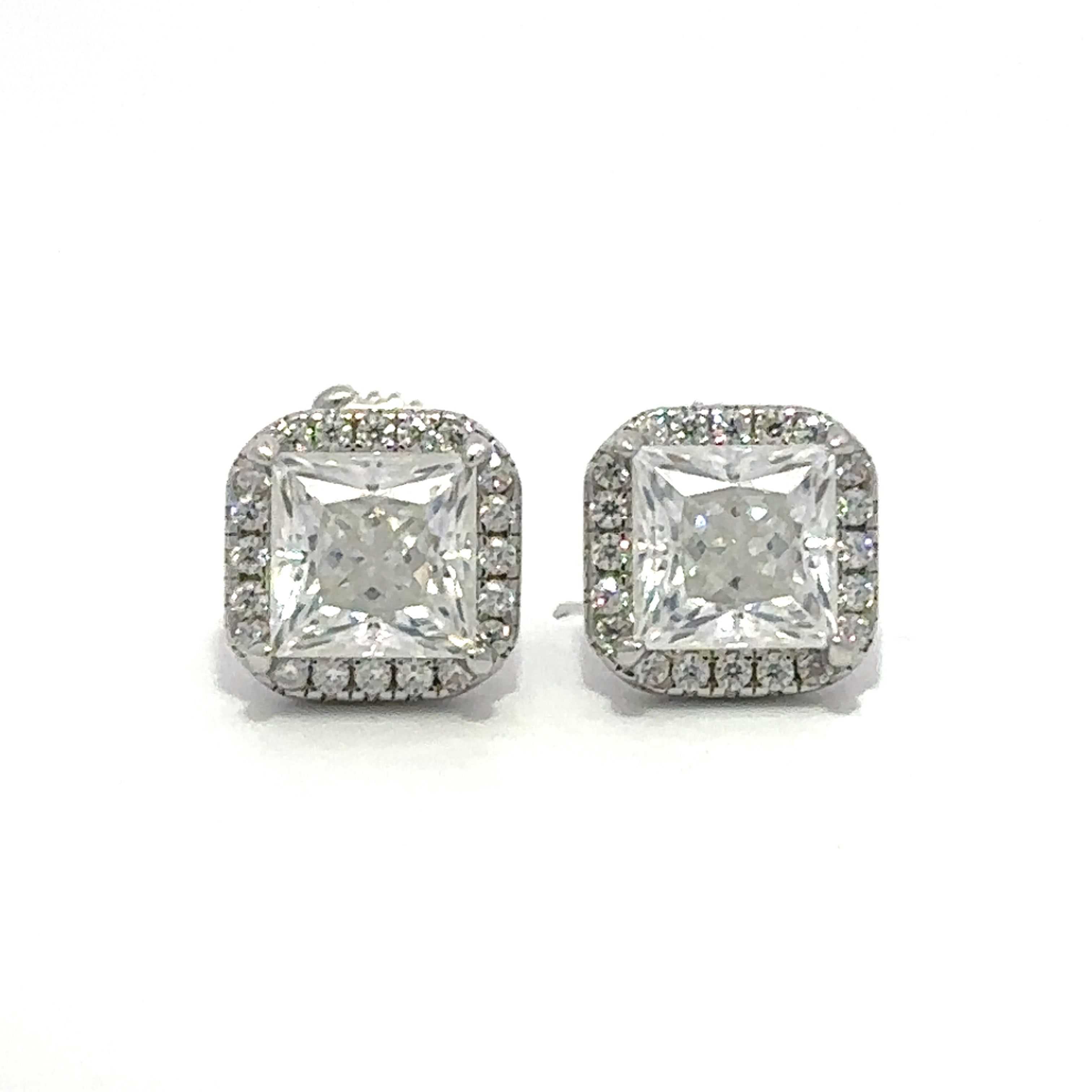 REGALA 2.0 CTW 925 RHODIUM MOISSANITE ICED OUT EARRING | 997951