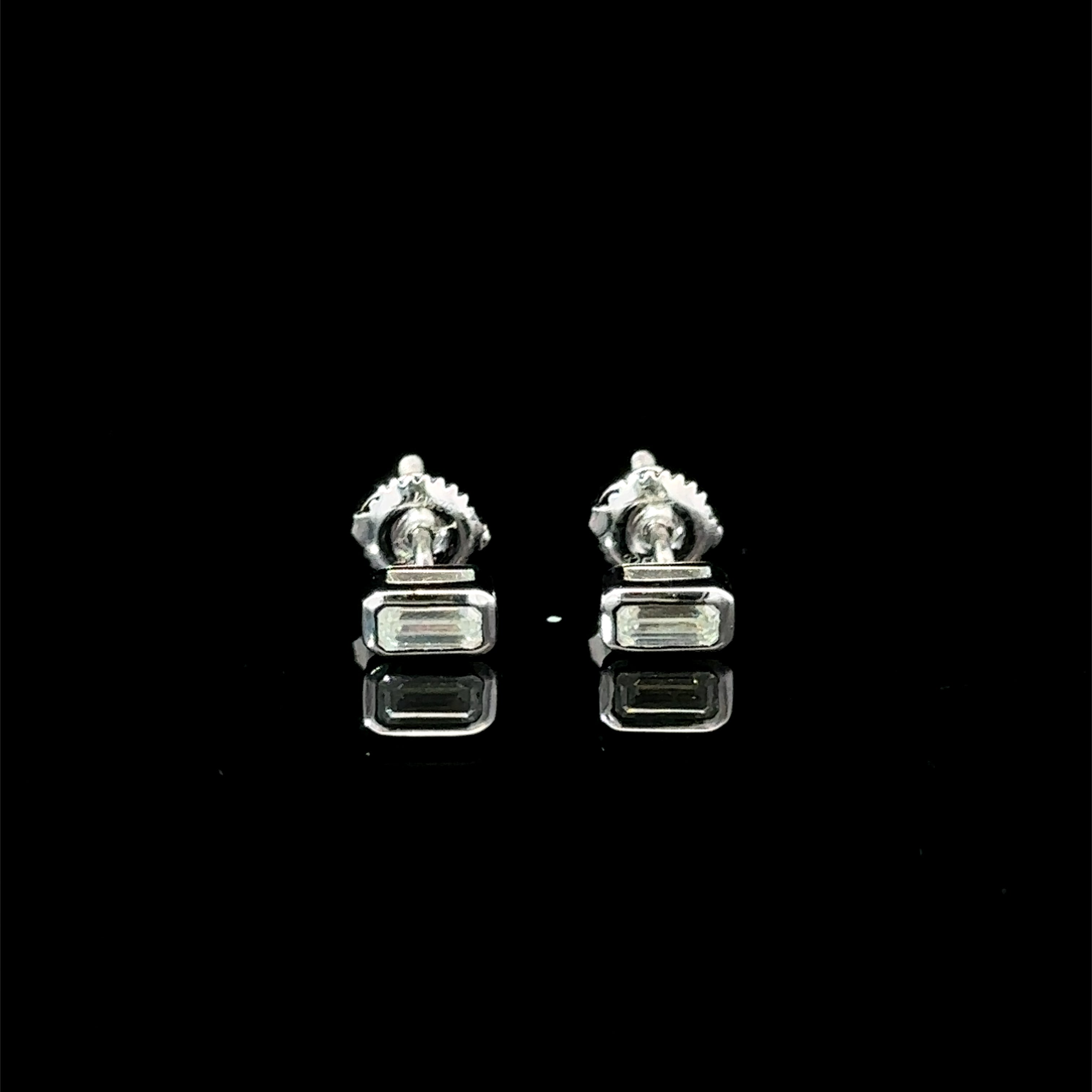 998071 | 925 Moissanite 0.50CTW Rhodium Earring