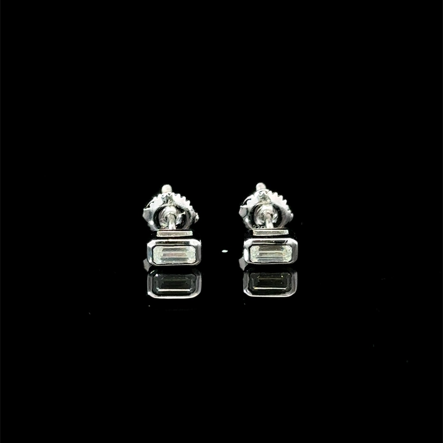 998071 | 925 Moissanite 0.50CTW Rhodium Earring