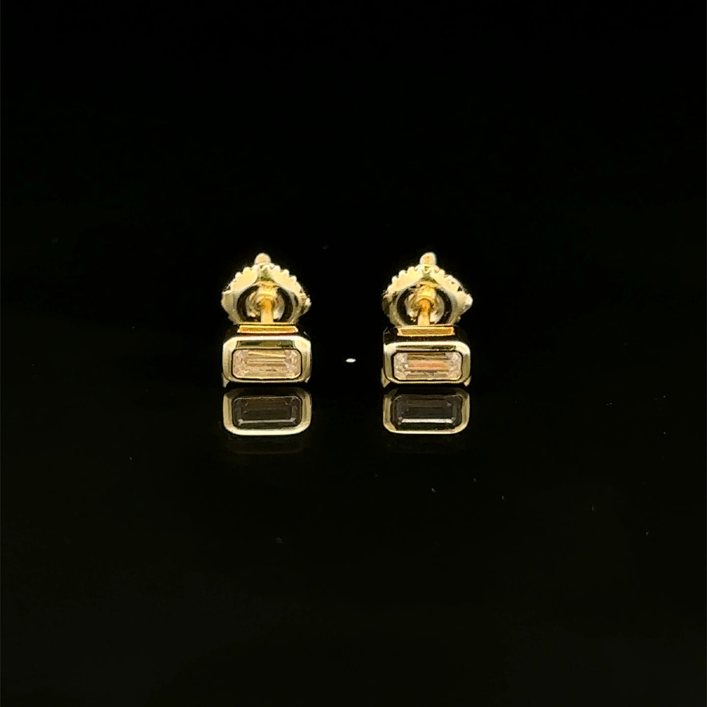 998072 | 925 Moissanite 0.50CTW Gold Earrings