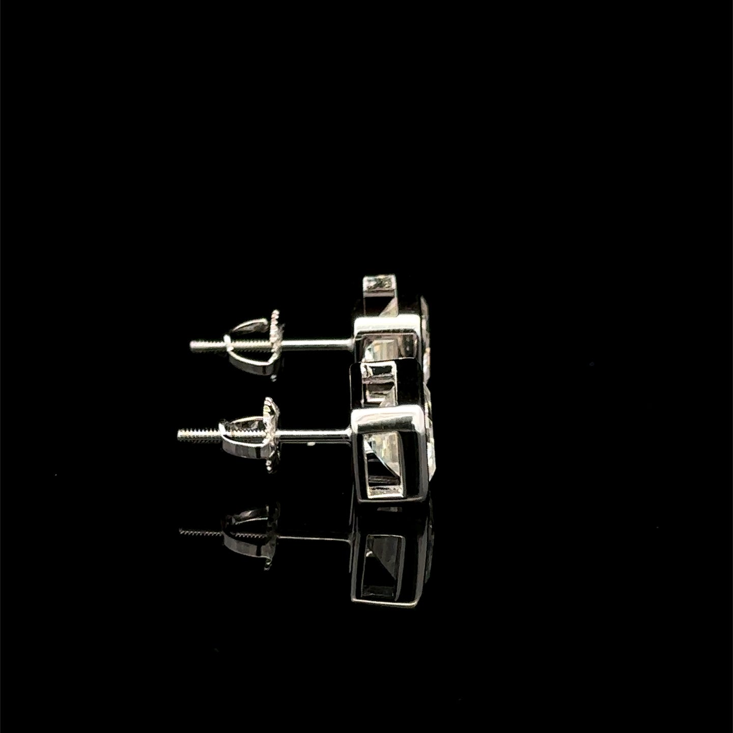 998091 | 925 Moissanite 4CTW Rhodium Earrings