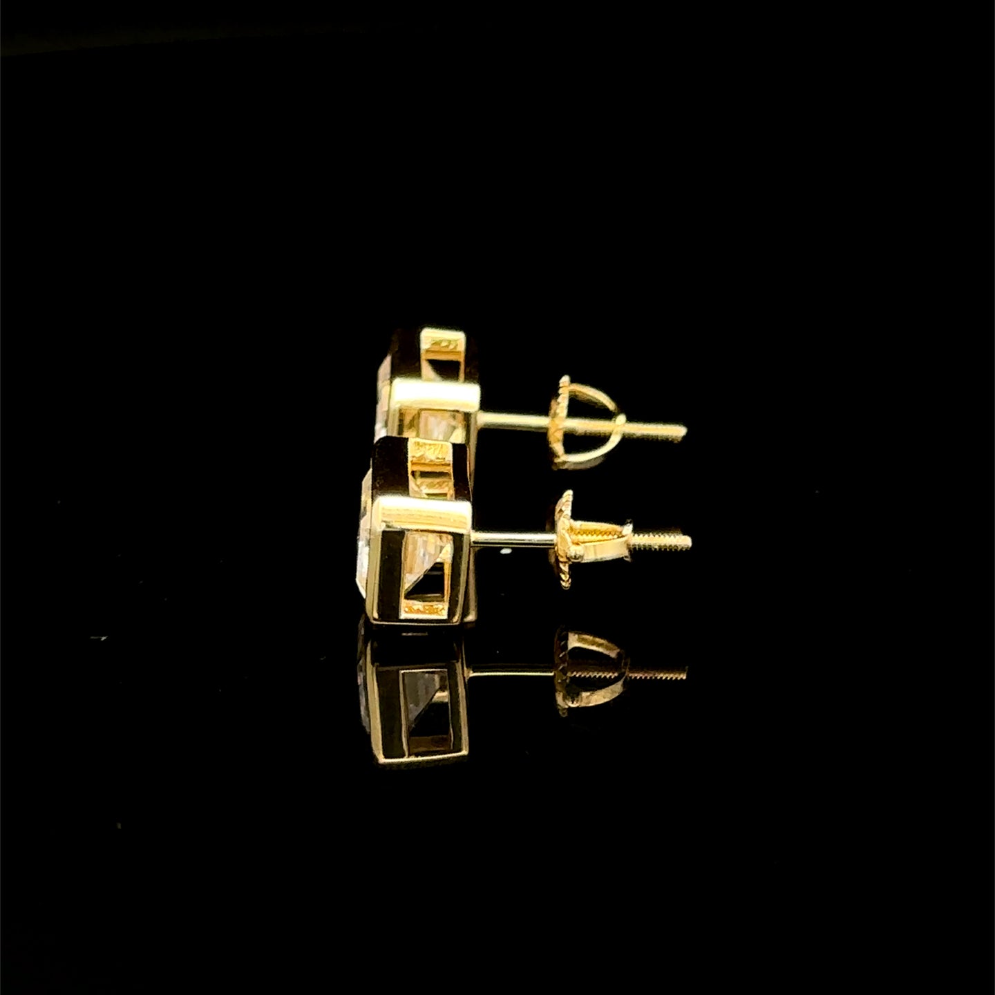998092 | 925 Moissanite 4CTW Gold Earrings