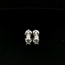 998101 | 925 Moissanite 0.25CTW Rhodium Earrings