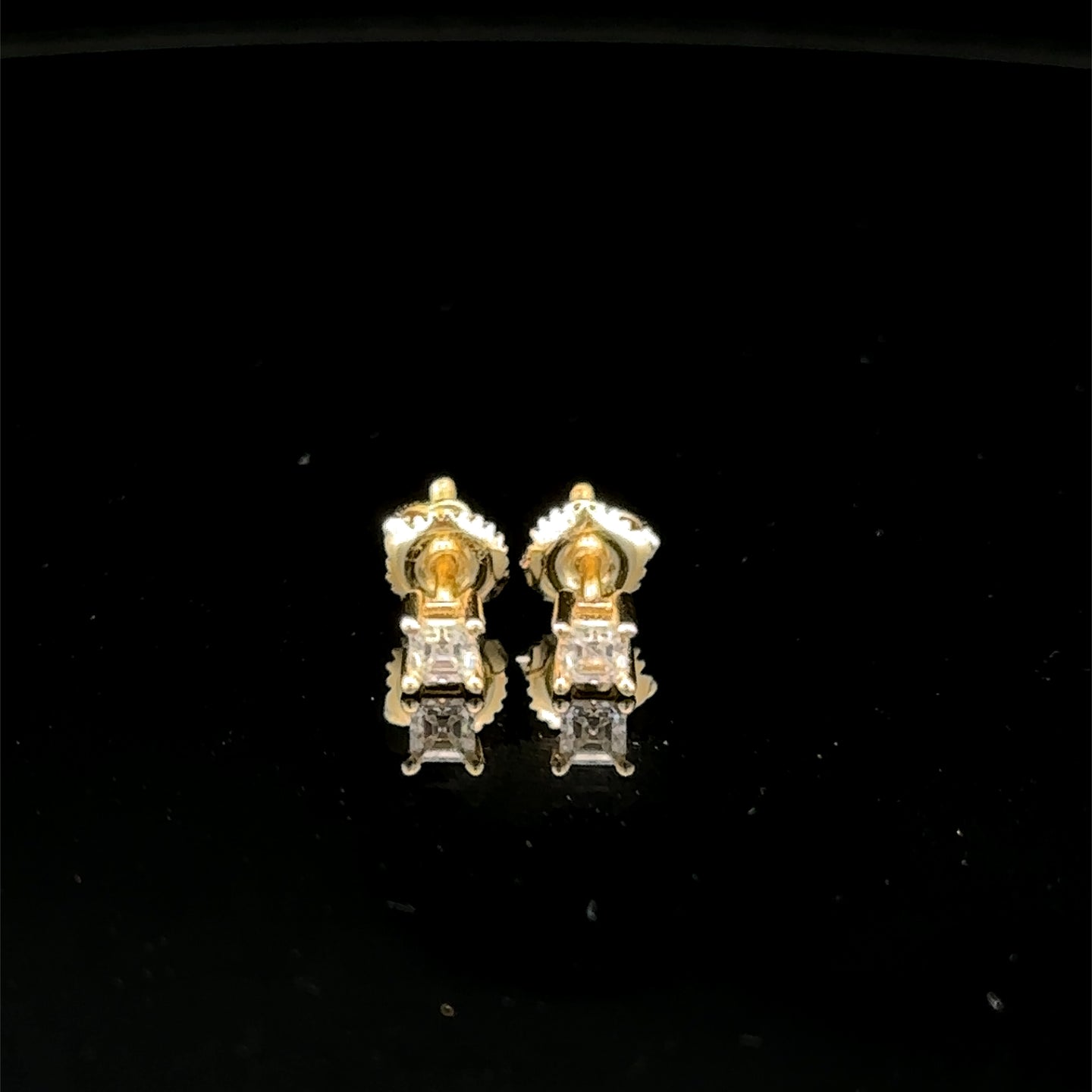 998102 | 925 Moissanite 0.25CTW Gold Earrings