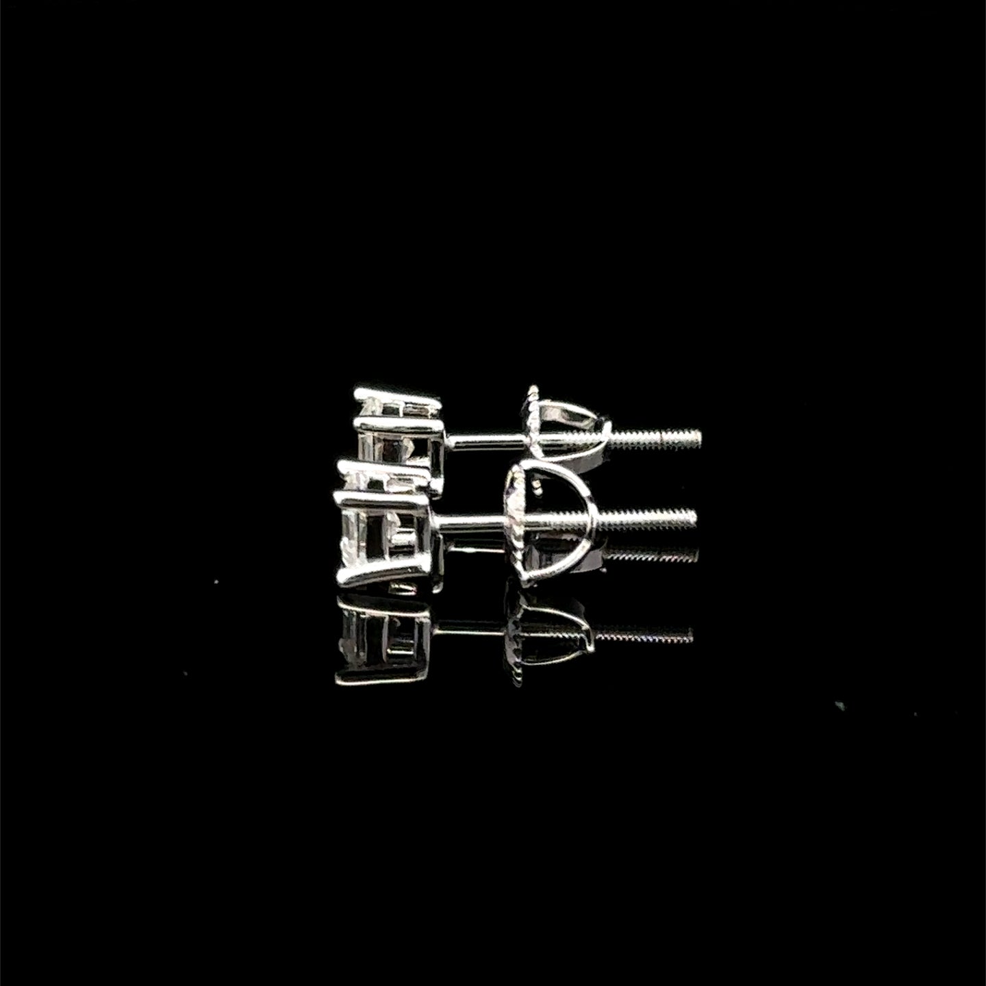 998111 | 925 Moissanite 0.50CTW Rhodium Earrings