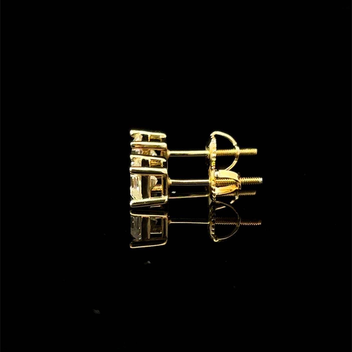 998122 | 925 Moissanite 1CTW Gold Earrings