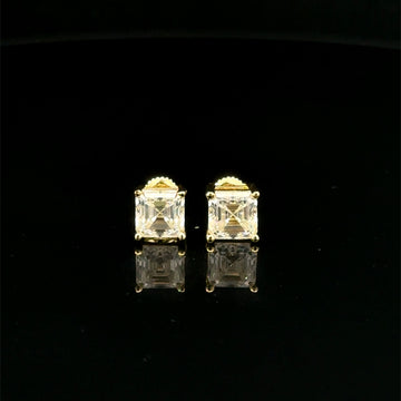 998132 | 925 Moissanite 2CTW Gold Earrings