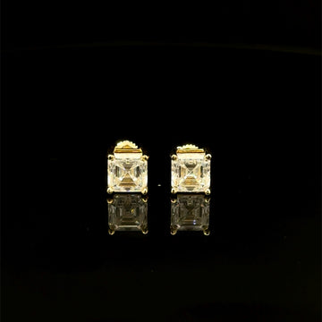 998142 | 925 Moissanite 3CTW Gold Earrings