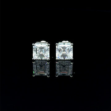 998151 | 925 Moissanite 4CTW Rhodium Earrings