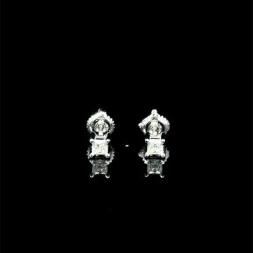 998231 | 925 Moissanite 0.25CTW Rhodium Earrings