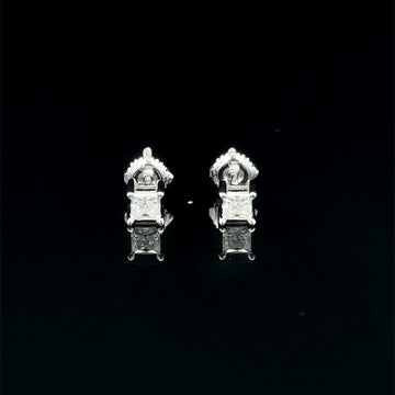 998241 | 925 Moissanite 0.50CTW Rhodium Earrings