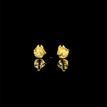 998252 | 925 Moissanite 0.25CTW Gold 3-Prong Earrings