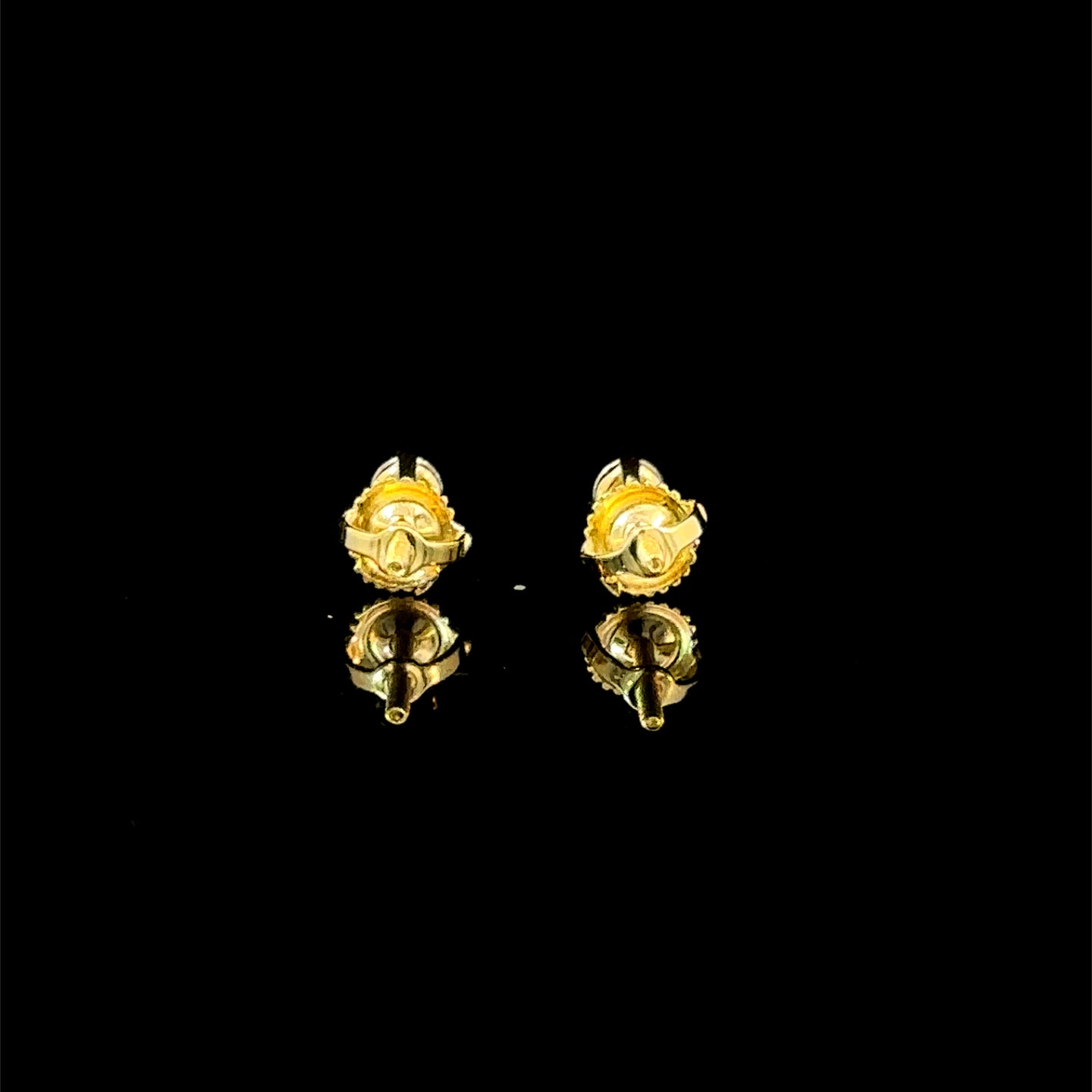 998252 | 925 Moissanite 0.25CTW Gold 3-Prong Earrings