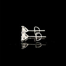 998271 | 925 Moissanite 1CTW Rhodium 3-Prong Earrings