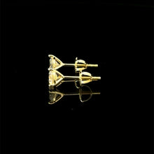 998272 | 925 Moissanite 1CTW Gold 3-Prong Earrings