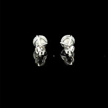 998281 | 925 Moissanite 2CTW Rhodium 3-Prong Earrings