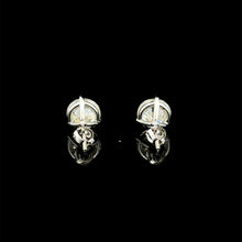 998301 | 925 Moissanite 4CTW Rhodium 3-Prong Earrings