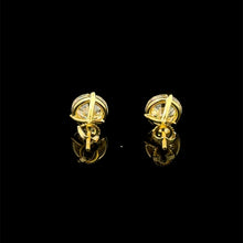 998302 | 925 Moissanite 4CTW Gold 3-Prong Earrings