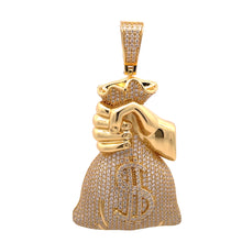 999392 | 925 Silver Moissanite Gold Pendant