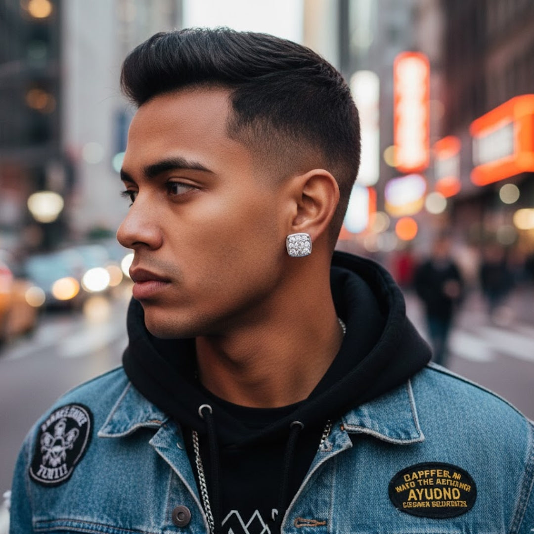 980401 | 1.24ctw VS/D 925 LGD Diamond Rhodium Earrings