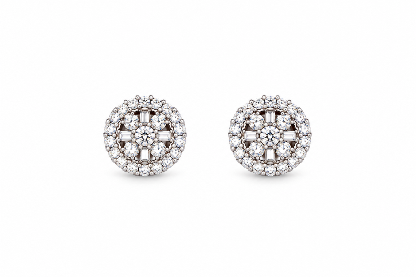999551 | 925 Moissanite Rhodium Earring