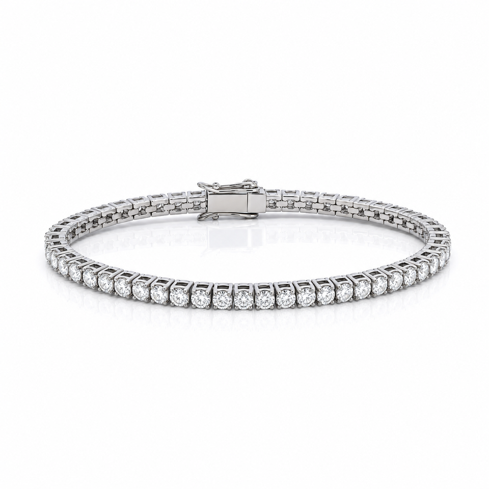 9312131 | Steel Tennis Moissanite  Bracelet