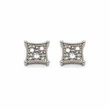 9100301 | 0.59 CTW Brass Moissanite Rhodium Earring