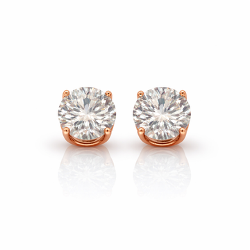 995265 | 8ctw 925 Moissanite Rose Gold Earring