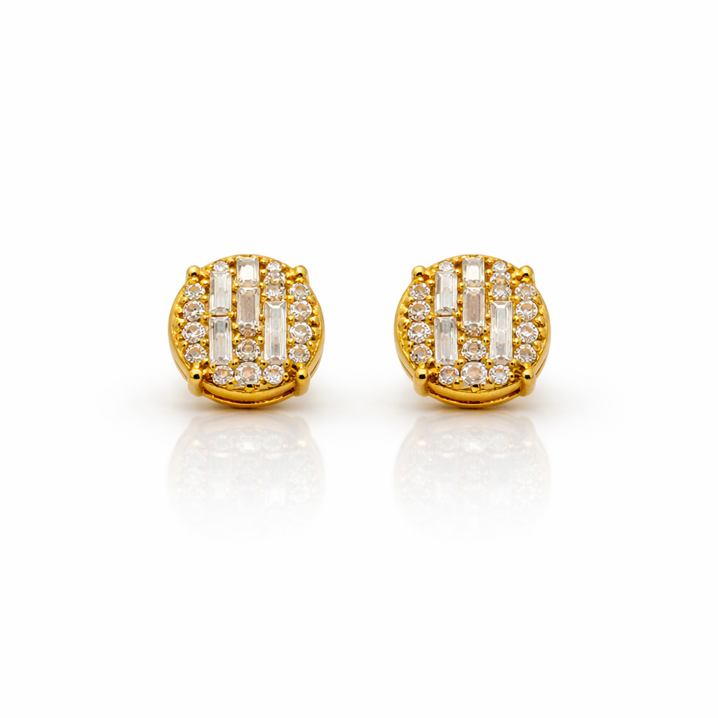 999522 | 925 Moissanite Gold Earring