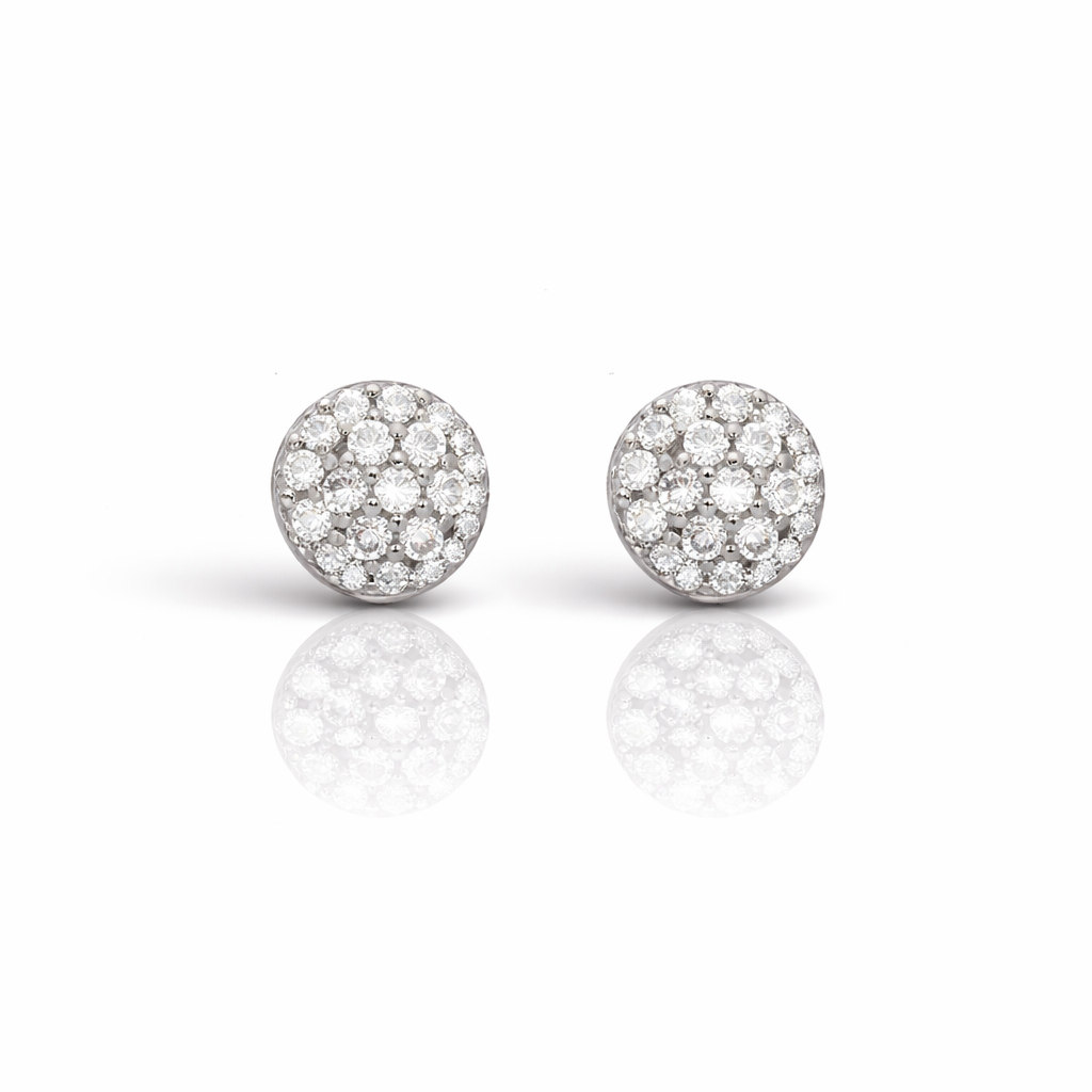 999631 | 925 Moissanite Rhodium Earring