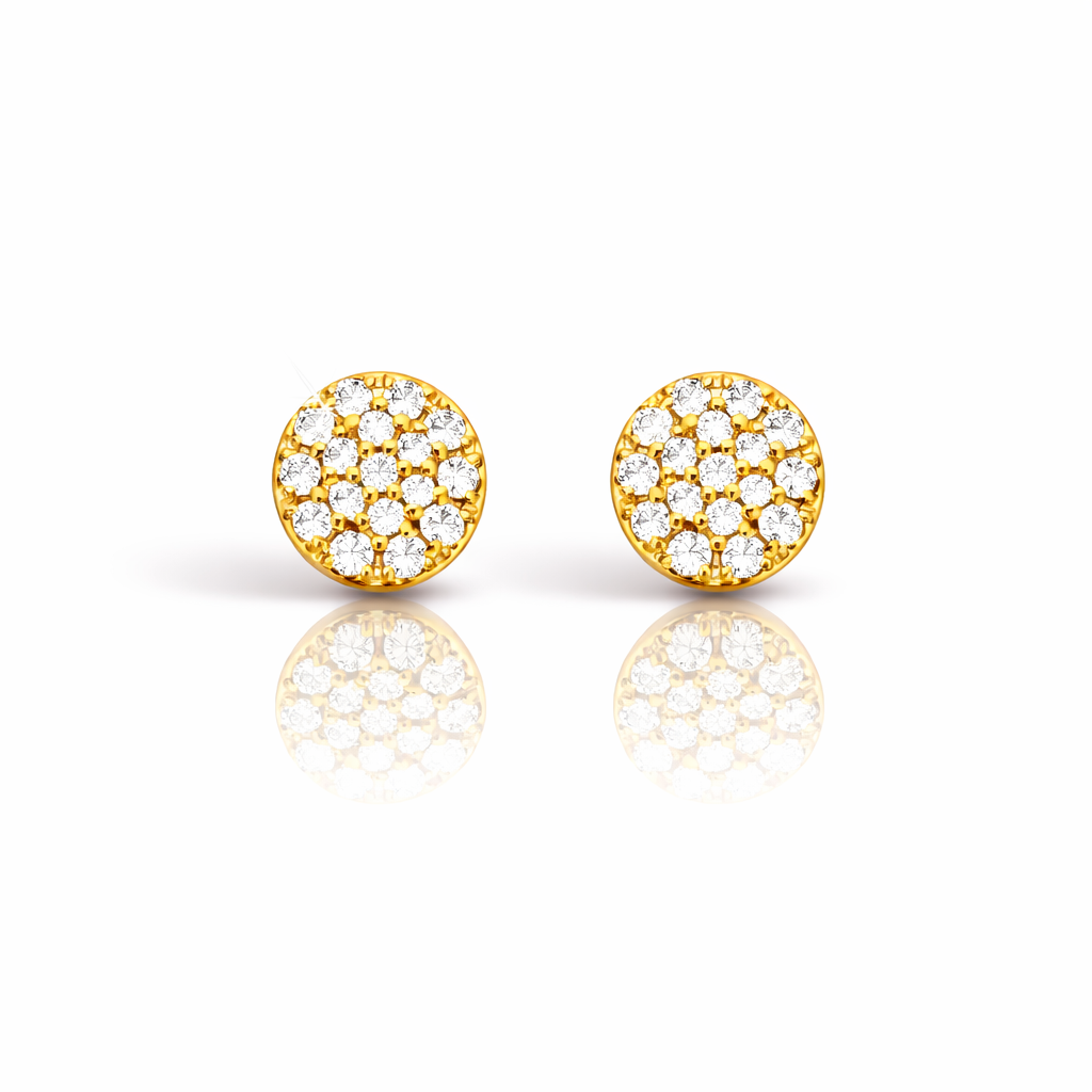 999632 | 925 Moissanite Gold Earring