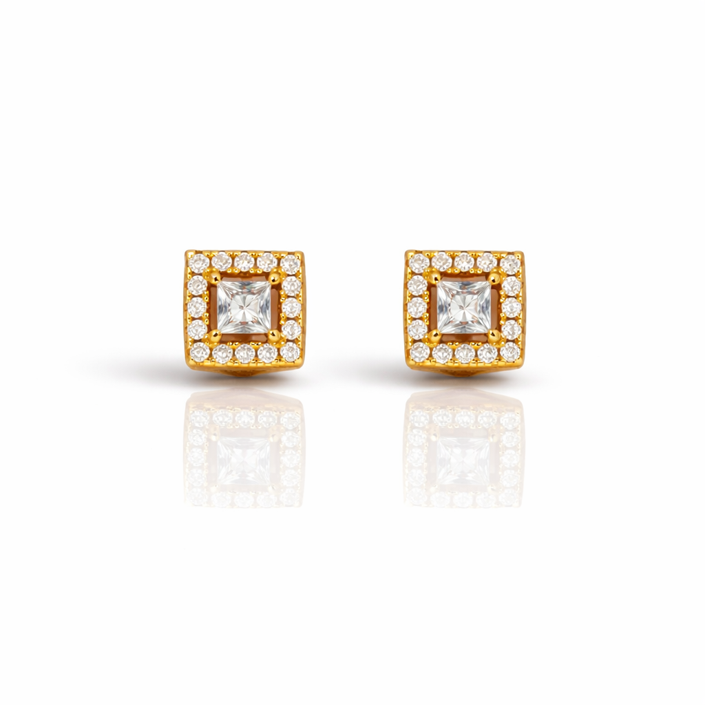 999462 | 925 Moissanite Gold Earring