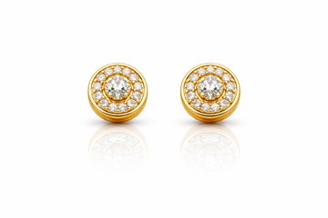999492 | 925 Moissanite Gold Earring