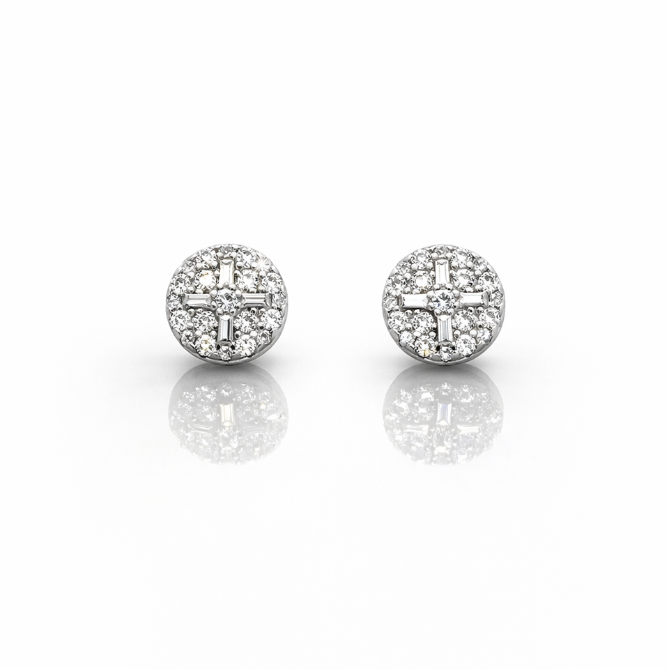 999651 | 925 Moissanite Rhodium Earring