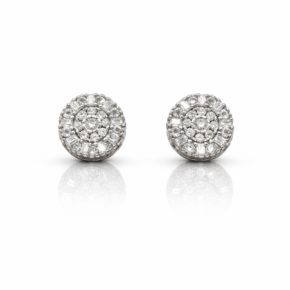 999591 | 925 Moissanite Rhodium Earring