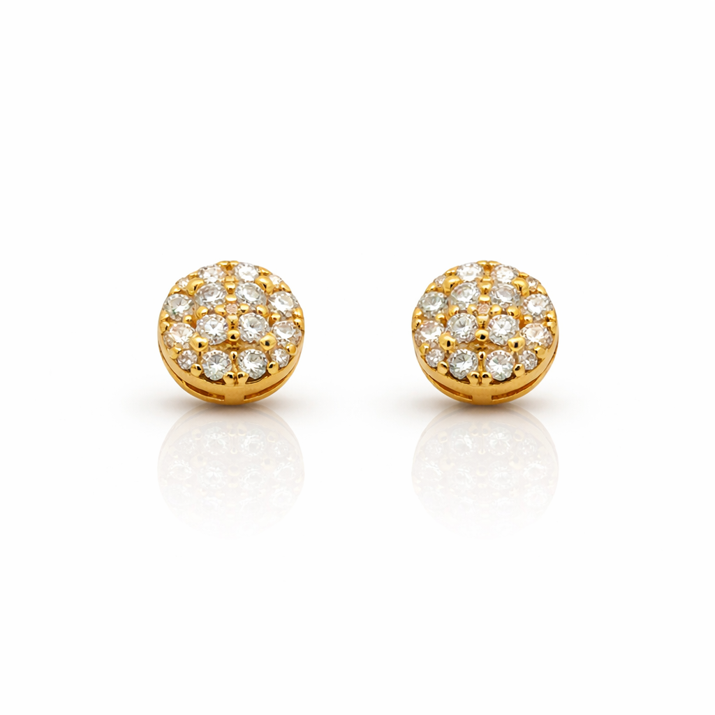 999502 | 925 Moissanite Gold Earring