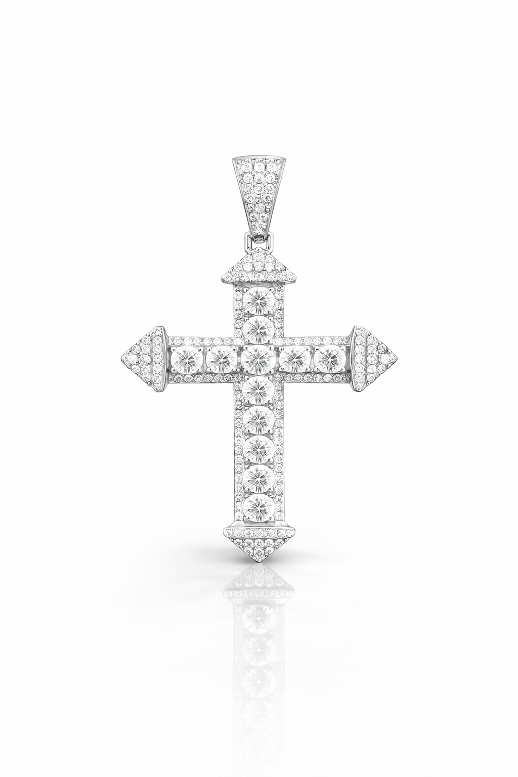 980471 | 1.358ctw VS/D 925 LGD Diamond Rhodium Pendant