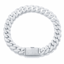 MAVIN 10MM RHODIUM MOISSANITE ICED OUT BRACELET I 991571