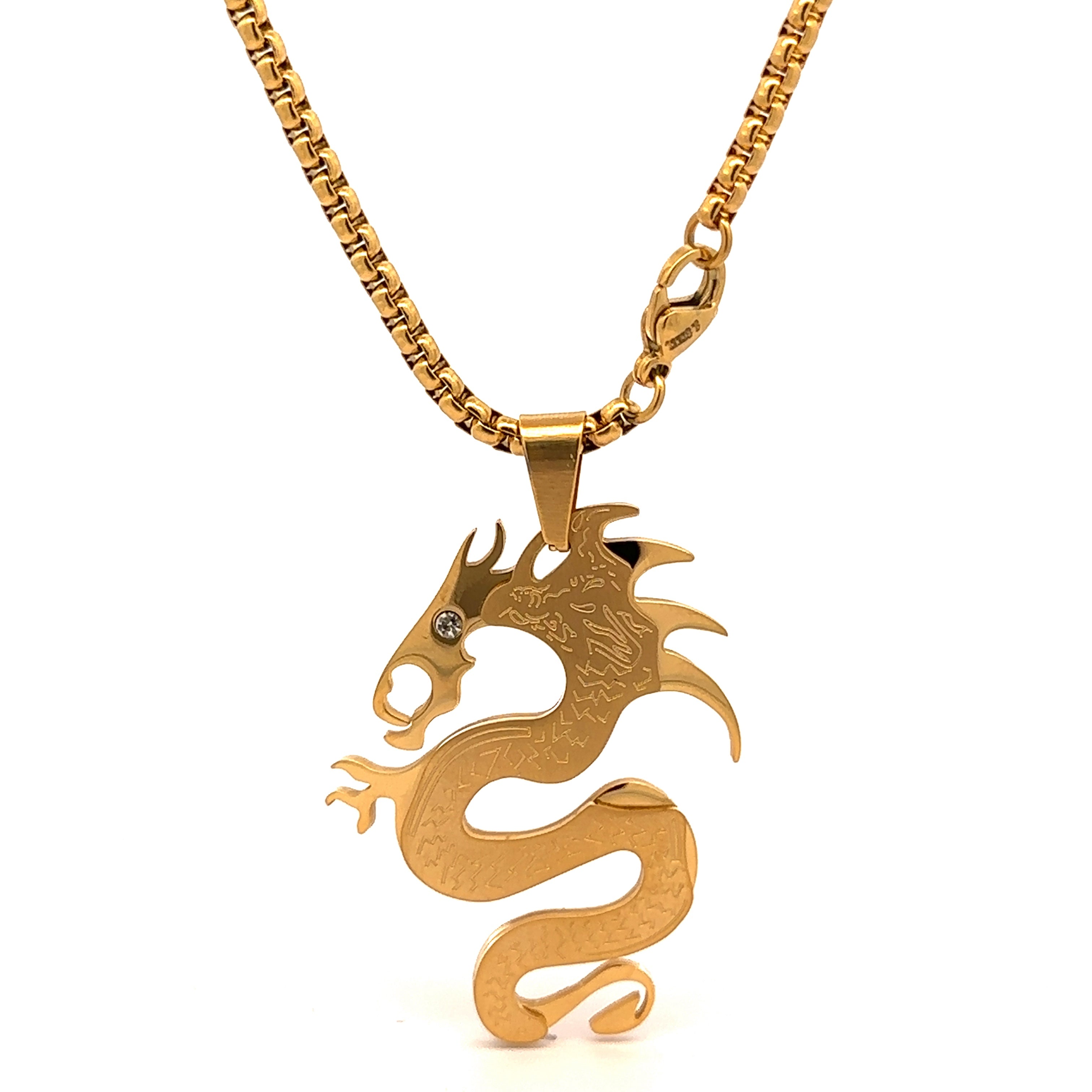 LUNARIS STEEL GOLD NECKLACE I D9124