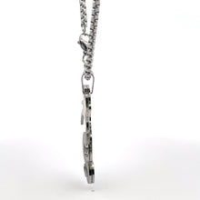 LUNARIS STEEL RHODIUM NECKLACE I D9124