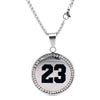 DEPHINE STEEL RHODIUM NECKLACE I D93107